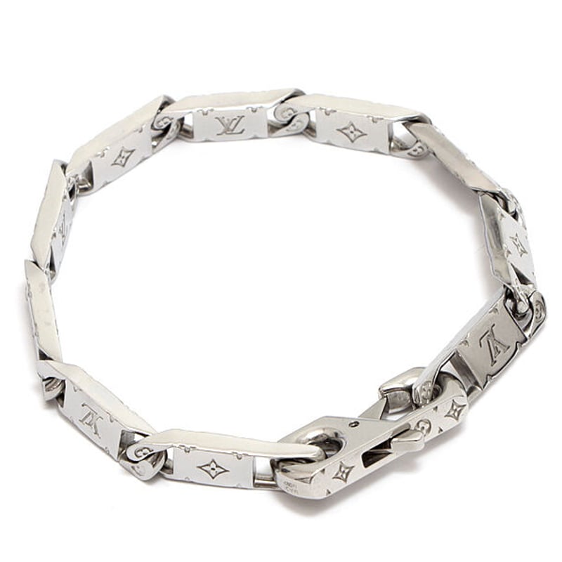 Louis Vuitton Monogram Chain Bracelet Silver-to...