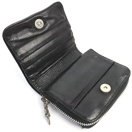 CHROME HEARTS 3 Pocket Leather Card Case #30994