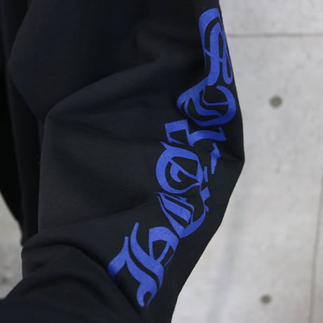 Chrome Hearts Old English logo Hoodie Black and Blue ＃30596