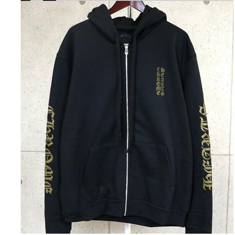 Chrome Hearts Old English logo Zip Up Hoodie ＃103094