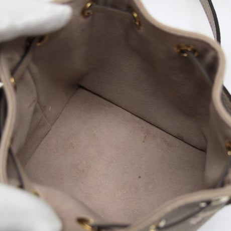 Louis Vuitton Nano Noe Handbag Monogram Empreinte Gray Cream M46291 #74691