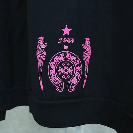Chrome Hearts Foti Black And Pink Hoodie #30639