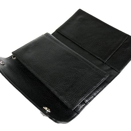Chrome Hearts Wave Wallet Cross Button Tri-Fold Wallet   #30280