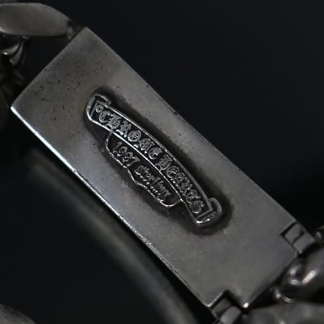 Chrome Hearts Fancy Link Floral Cross ID Bracelet 11 Links #31226
