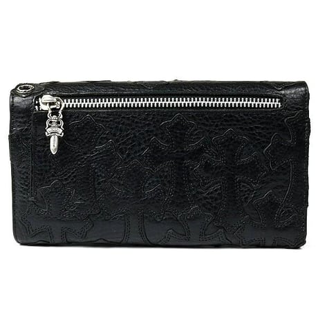 【￥2,999,900】 Chrome Hearts Cemetery Cross Patch Wave Leather Wallet #103110