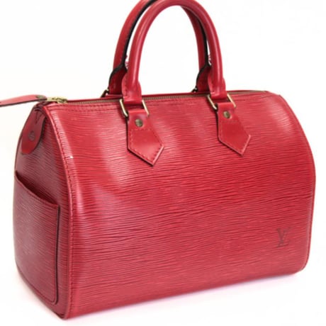 Louis Vuitton Speedy 25 Handbag Epi Leather Red M43017 #74134