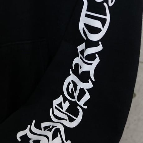 Chrome Hearts Vertical Logo Pullover Hoodie Black ＃103298