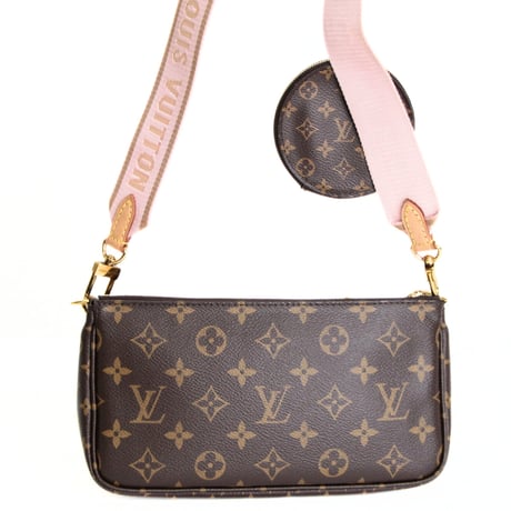 Louis Vuitton Multi Pochette Accessoires Handbag Monogram Canvas Pink M44840 #73477