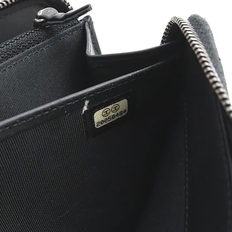 CHANEL 2.55 Reissue Zip-around Wallet Quilted Caviar Black #18707