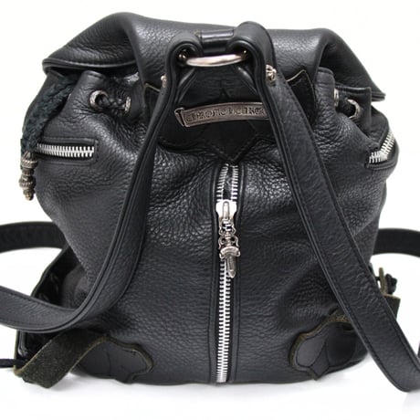 Chrome Hearts Mini Backpack Black Leather #30792