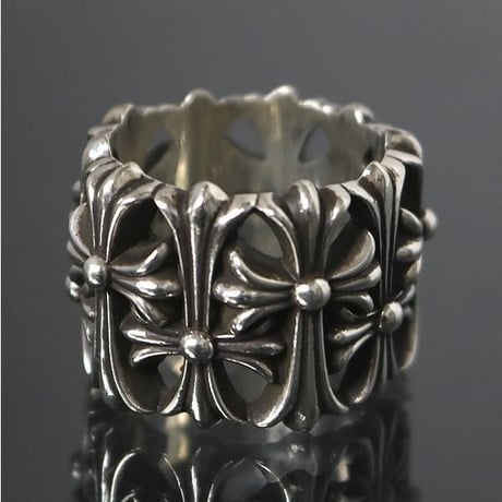 Chrome Hearts Cemetery Cross Silver Ring #30244