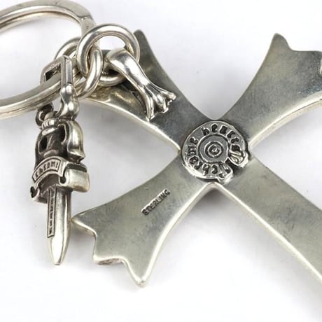 Chrome Hearts Large Cross Split Dagger Keyring #103601