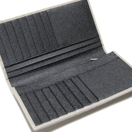 BVLGARI Bifold Wallet Leather Gray #74382