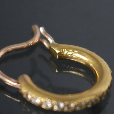 Chrome Hearts 22K TFL Hoop Earrings with Diamonds #101587
