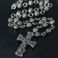 Chrome Hearts Celtic Cross With Crossball Necklace 20in  #30744