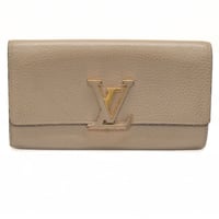 Louis Vuitton Portefeuille Capucines Wallet Taurillon Leather Galet M63104 ＃73977