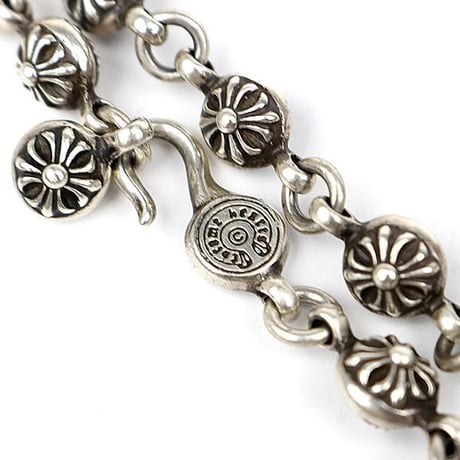 Chrome Hearts XS Filigree Cross with Cross Ball Necklace 20 In #103603