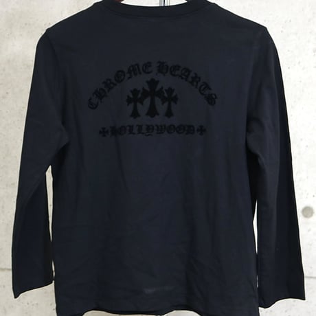 Chrome Hearts Brand-New 3 Cemeteries CH Logo Long-Sleeve T-Shirt # 30753