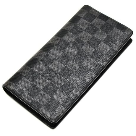 Louis Vuitton Brazza Wallet Damier Graphite N62665 #74857
