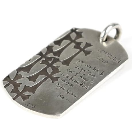 Chrome Hearts Aoyama 20th Anniversary Limited Edition Large Dog Tag Pendant #103584