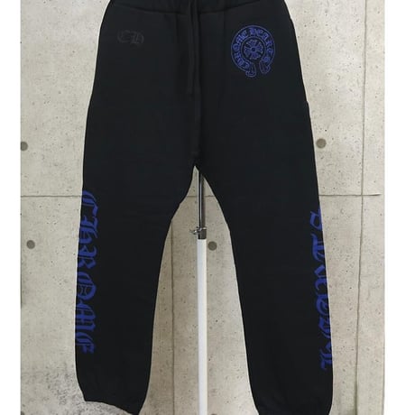 Chrome Hearts Old English Sweatpants Black and Blue #102473