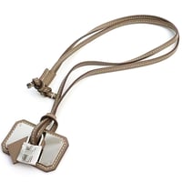 HERMES O'Kelly GM Pendant Necklace Swift Leather Etoupe ＃19004