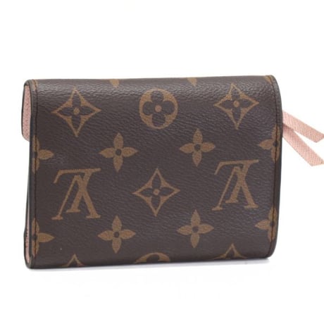 Louis Vuitton Victorine Wallet Monogram Canvas Rose Ballerine M62360 #75235