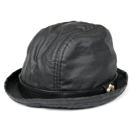 Chrome Hearts Gunslinger BS Flare Oiled Cotton Fedora Hat #103280