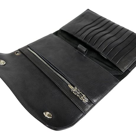 Chrome Hearts Brand-New BS Fleur Button Wave Wallet #30201