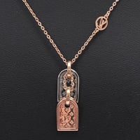 Louis Vuitton Nanogram Necklace Silver & Pink-toned M00293 #69393