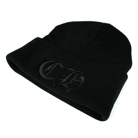 Chrome Hearts CH Logo Embroidery Beanie Black #30340