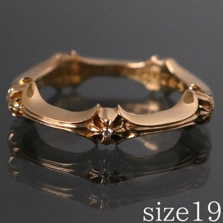 Chrome Hearts 22K Plus and Bone Diamond Ring #103413