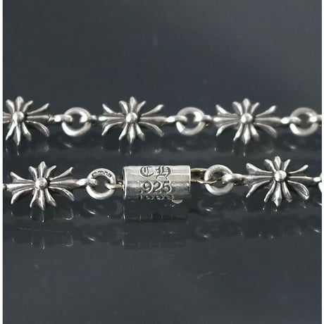 Chrome Hearts Tiny E CH Plus Tiny CH Cross Chain Necklace #101129