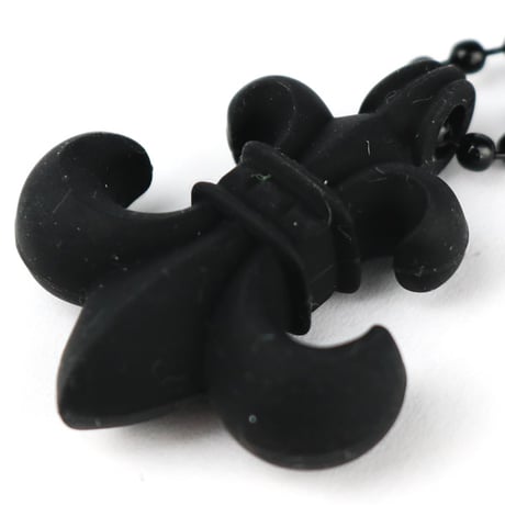 Chrome Hearts Silicone Rubber BS Fleur Necklace Black #31138