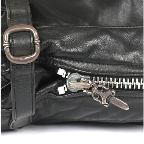 Chrome Hearts Gunslinger Leather Tote Bag Black  #97885