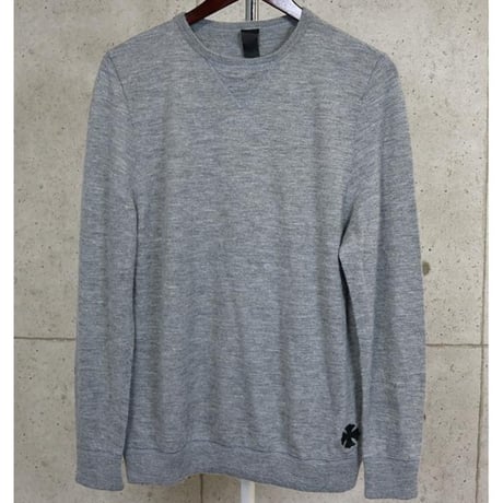 Chrome Hearts CH Plus Patch Cashmere Knit Sweater Gray #101477