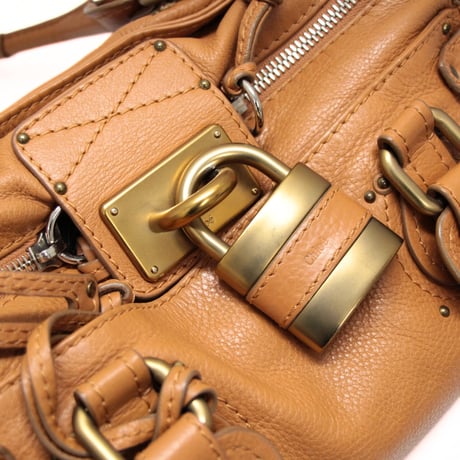 Chloe Paddington Handbag Leather Camel #73411