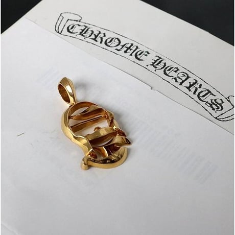 Chrome Hearts 22K Vertical Logo Charm #103124