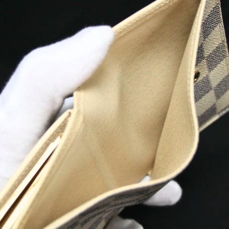 Louis Vuitton Portefeuille Viennois Bifold Wallet Damier Azur M61676 #74937