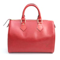 Louis Vuitton Speedy 25 Handbag Epi Leather Red M43017 #74752