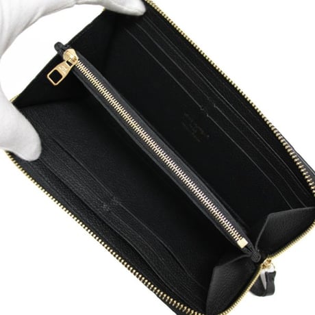 Louis Vuitton Zippy Wallet Monogram Empreinte Black M60171 #75233