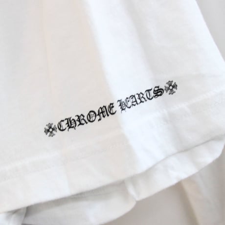 Chrome Hearts Vertical Logo T-Shirt White #30871