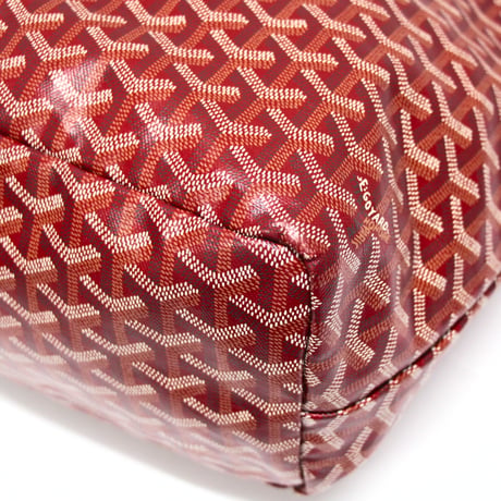 GOYARD Saint Louis PM Tote Bag Goyardine Coated Canvas Red #75175