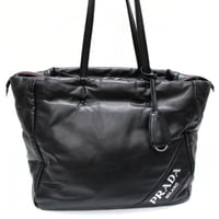 PRADA Tote Bag Nappa Leather Black 1BG223 #74577