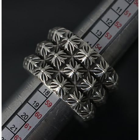 Chrome Hearts Triple Beat Punk Ring #103053