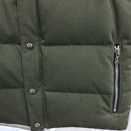 Chrome Hearts STIFF Down Vest Cross Button Double ZIP JVP #102251