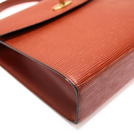 Louis Vuitton Malesherbes Handbag Epi Leather Kenya Brown M52373 #74996