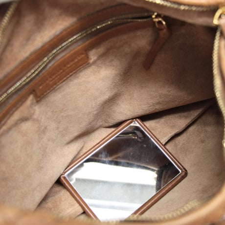 BOTTEGA VENETA Hobo Bag Intrecciato Leather Brown #75125
