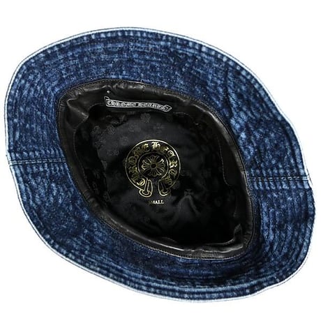 Chrome Hearts CHUM Denim Cross Patched Bucket Hat #102369