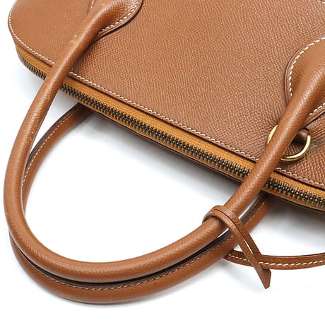 HERMES Bolide 35 Handbag Courchevel Leather Gold ＃17801